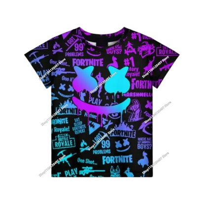 Children's Clothing Autumn Pullover T-shirt Hoodie New Fortnite Kids' Casual Wear Comfortable Streetwear
