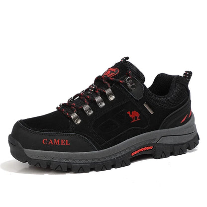 Suede Leather Men's Hiking Shoes Outdoor Trail Trekking Sneakers Men Non-slip Breathable Climbing Shoes Men's Mountain Sports Shoes