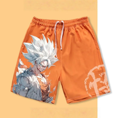 Pantalones cortos de verano para hombre «Dragon Ball Goku Ultra Instinct» con estampado 3D, pantalones cortos casuales oversize de estilo urbano retro y de secado rápido, unisex
