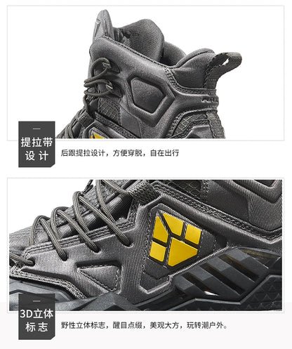 Rax Men's Waterproof Hiking Shoes Breathable Hiking Boots Outdoor Trekking Boots Sports Sneakers Tactical Shoes