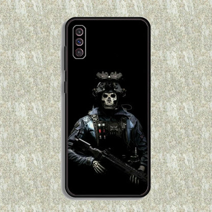 COD Call Of Duty Ghosts Phone Case For Samsung S23,23,22,30,21,10,9,Note20 Ultra,Lite,Ultra,5G,Plus,FE,Black Soft Case