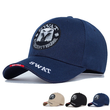 Hadsereg sapka férfi hímzett sas fekete baseball sapka férfiak Gorras Para Hombre női snapback csontszínű férfi taktikai sapka