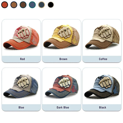 Boné de Basebol de Moda para Desporto e Ar Livre, Boné Casual de Sol, Gorras Hip Hop, Tamanho Único Ajustável Unissexo, Patch de Punho com Rebites