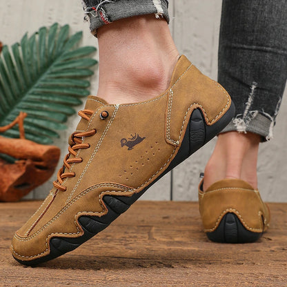 Men's Fashion Brand Loafers Soft-Soled Comfortable Casual Walking Shoes Breathable Sports Tennis Outdoor Driving Shoes