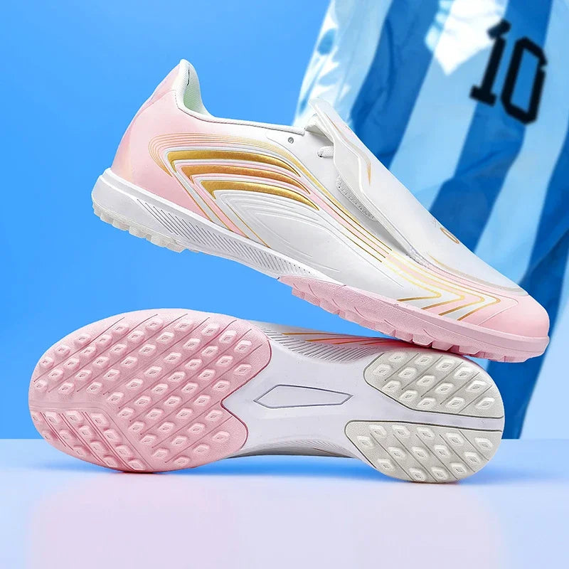 Nouvelles chaussures de football pour hommes, baskets de futsal, crampons de haute qualité, antidérapantes, chaussures de football d'intérieur, pour terrain synthétique, best-seller, montantes, pour extérieur