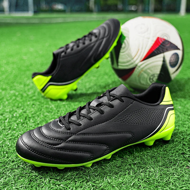 Chaussures de football pour hommes, crampons de football à tige haute pour terrain dur FG AG TF, entraînement professionnel, baskets légères pour l'extérieur, pointures 39-45