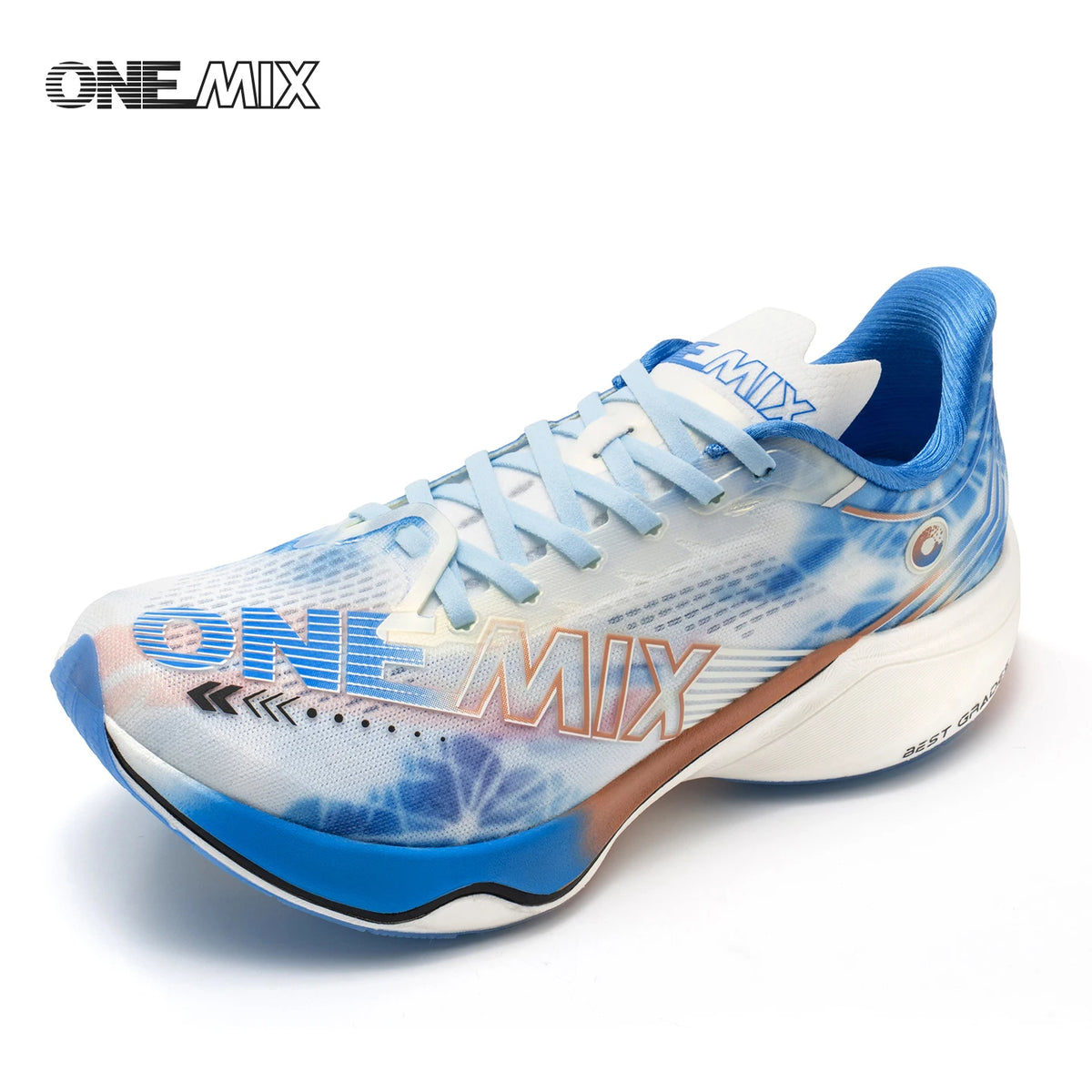 ONEMIX Nové nylonové běžecké boty s karbonovou deskou pro maraton a závody – tlumící nárazy, profesionální stabilní opora, ultralehké tenisky s odrazem