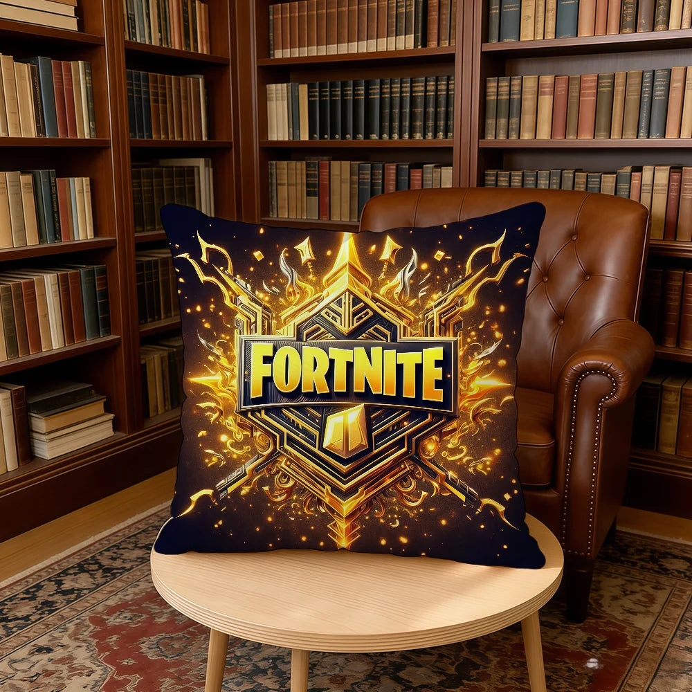 F-FORTNITE-ES Game cushion cover Home Office Birthday Anniversary Gifts Soft Skin Friendly Cushion Cover