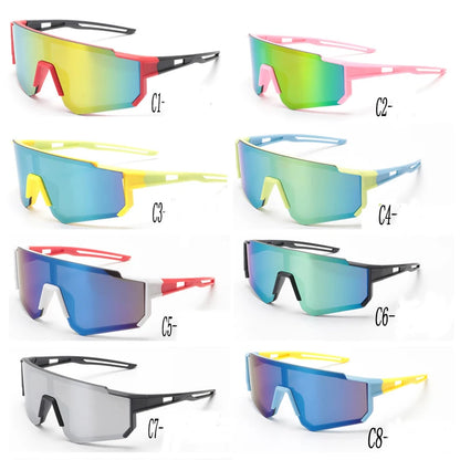 Kids Cycling Sunglasses MTB Fishing Sport Bicycle Glasses UV400 Child Camping Goggles Boys Girls Outdoor Bike Eyewear