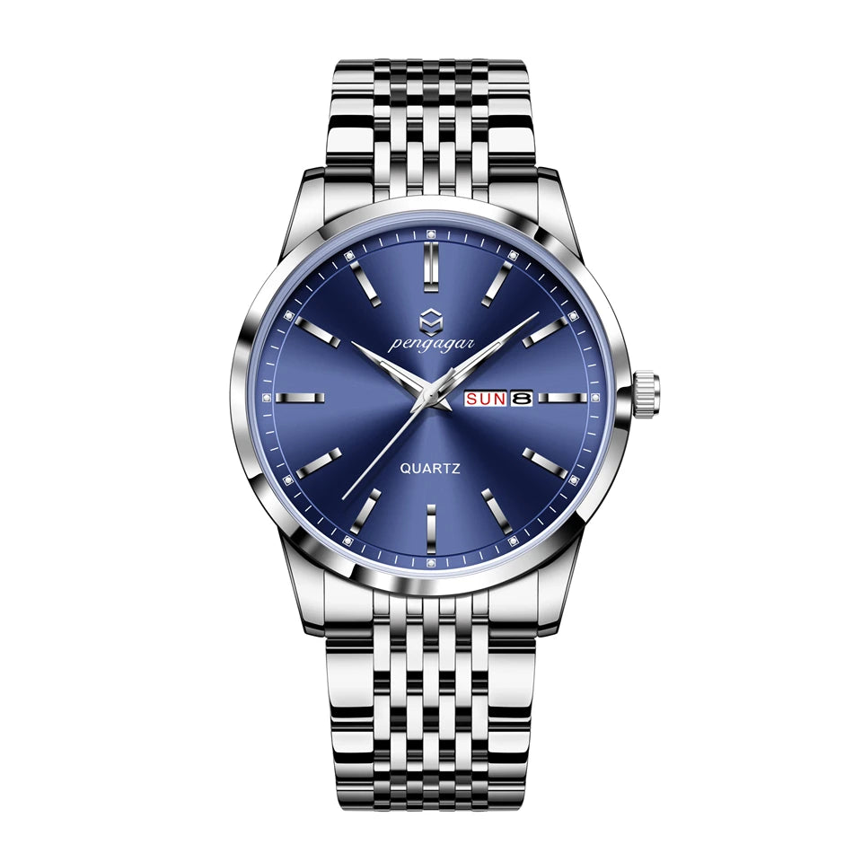 2025 New Top Brand Luxury Man Wristwatch Waterproof Luminous Date Men Watches Stainless Steel Quartz 43mm Men's Watch Male reloj