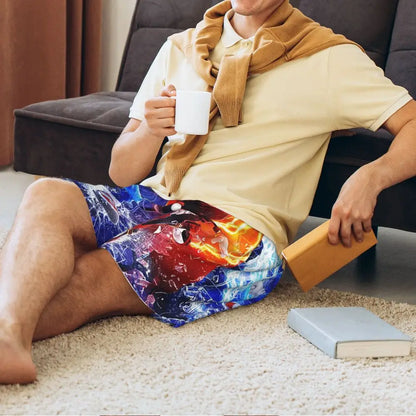 Pantalones cortos de pijama personalizados de Sonic the Hedgehog para hombre, para dormir y estar por casa