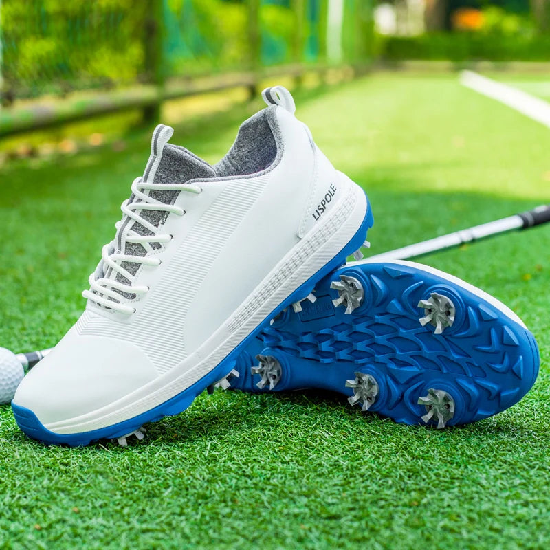 Hot Sale Leisure Golf Shoes Men's Waterproof Golf Spikes Sneakers Professional Non-Slip Golf Trainers Luxury Sports Shoes