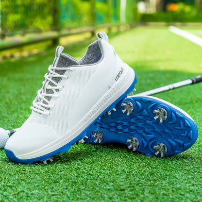 Hot Sale Leisure Golf Shoes Men's Waterproof Golf Spikes Sneakers Professional Non-Slip Golf Trainers Luxury Sports Shoes