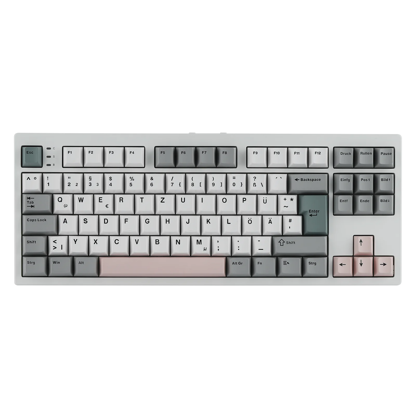 EPOMAKER TH87 ISO-DE Tenkeyless TKL Layout Gasket Wired/Bluetooth/2.4 GHz Wireless Mechanical Keyboard with RGB Backlight
