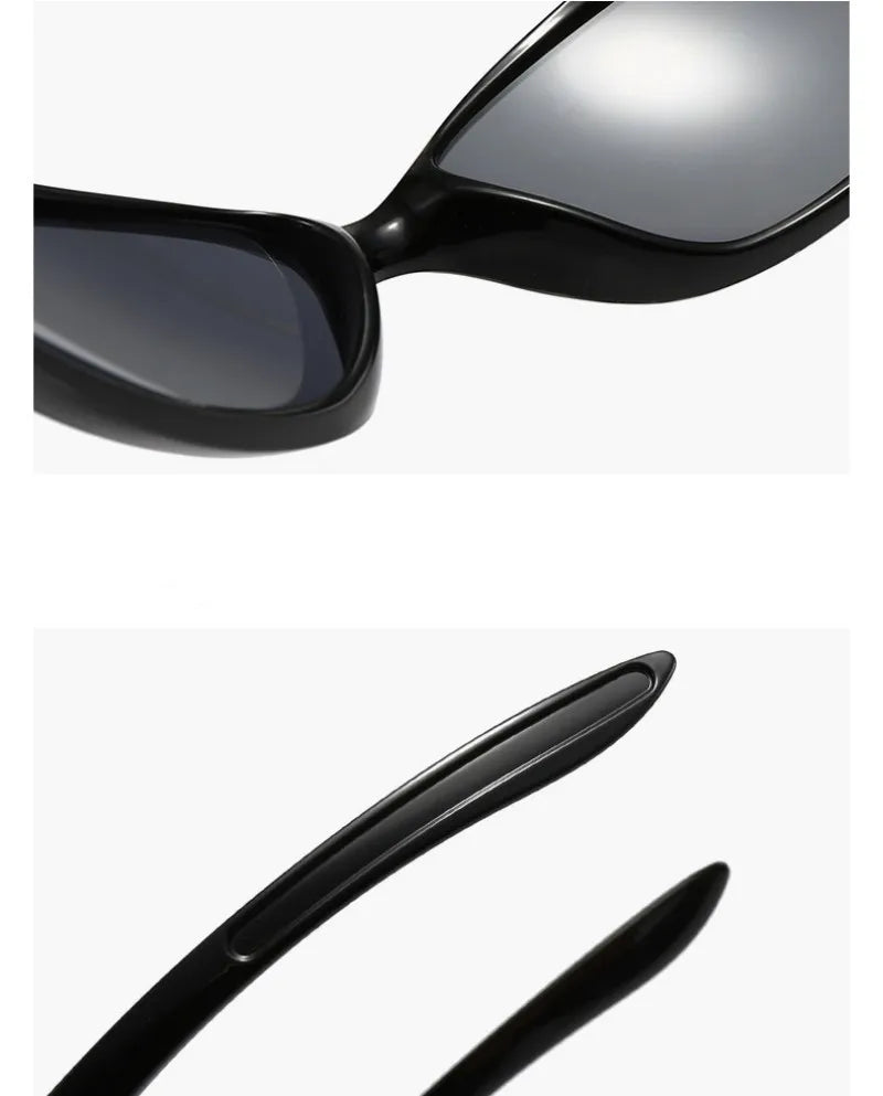 KLASSNUM Y2K Punkowe okulary sportowe dla mężczyzn i kobiet Future Sense Okulary przeciwsłoneczne Markowe designerskie imprezowe z ochroną UV400 Modne okulary ochronne Nowość