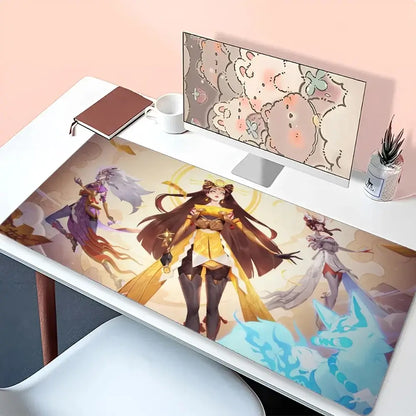 Amaterasu Kiriko Overwatch Mousepad Mouse Mat Desk Mat With Pad Gaming Accessories Prime Gaming XXL Keyboard Pad Padding Mat
