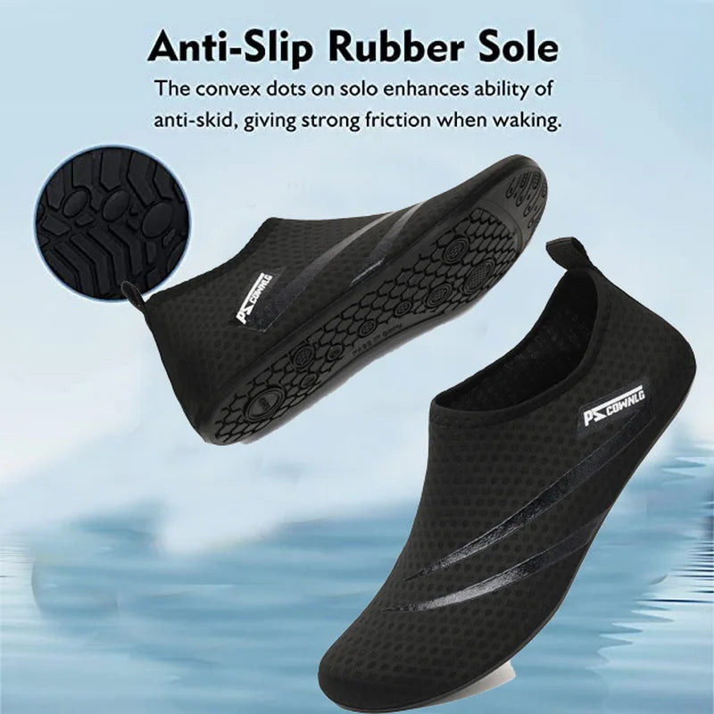 Sapatos de Mergulho para Mulher, Sapatos Aquáticos para Homem, Meias de Praia, Natação e Desportos Aquáticos, Sapatilhas Barefoot para Fitness, Dança, Natação, Surf e Snorkeling