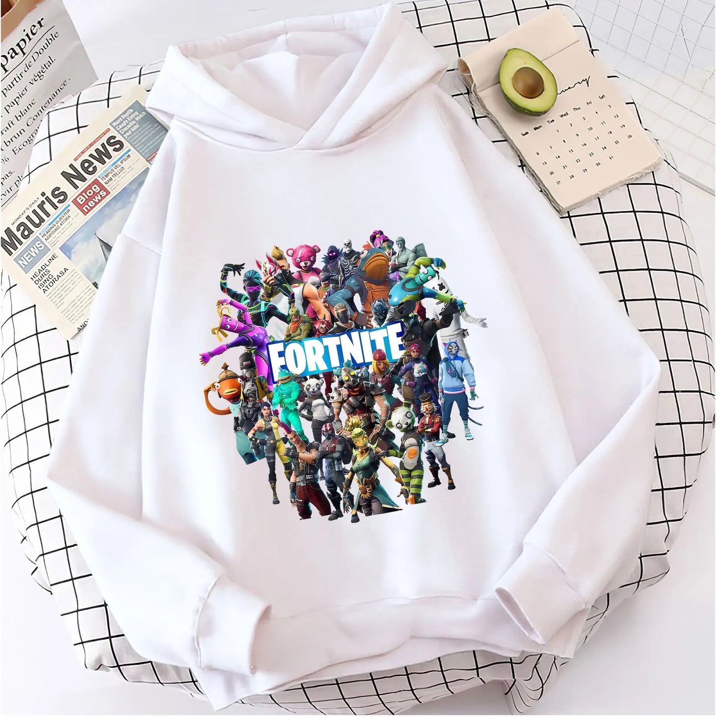 Casacos com capuz Fortnites para criança, sweatshirts anime Fortress Night, hoodies de jogo para primavera e outono, roupa desportiva infantil, presente