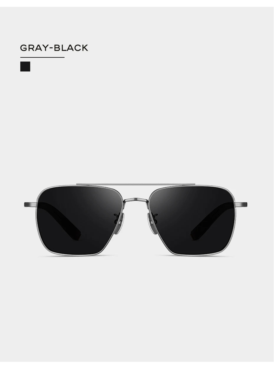 Ochelari de soare polarizați pentru bărbați CAPONI, Seiko, din titan pur, fotocromatici, pentru activități în aer liber și conducere, UV400, ochelari de soare de marcă originală BS50004