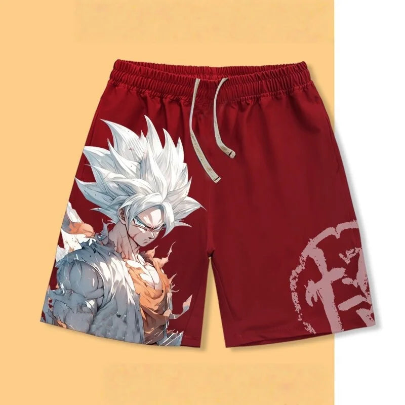 Pantalones cortos de verano para hombre «Dragon Ball Goku Ultra Instinct» con estampado 3D, pantalones cortos casuales oversize de estilo urbano retro y de secado rápido, unisex