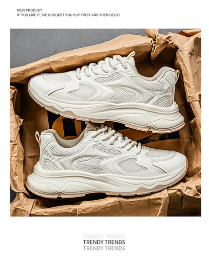 Herren-Speed-Freizeitsneaker für Frühling und Sommer, mit weicher Sohle, rutschfest, atmungsaktiv, Outdoor-Laufschuhe, modische Youth Joker Sportschuhe