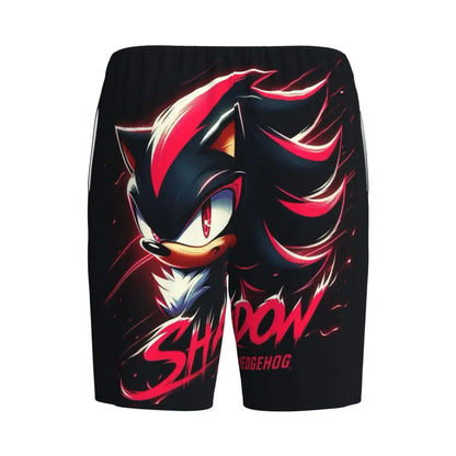 Pantalones cortos de pijama personalizados de Sonic the Hedgehog para hombre, para dormir y estar por casa