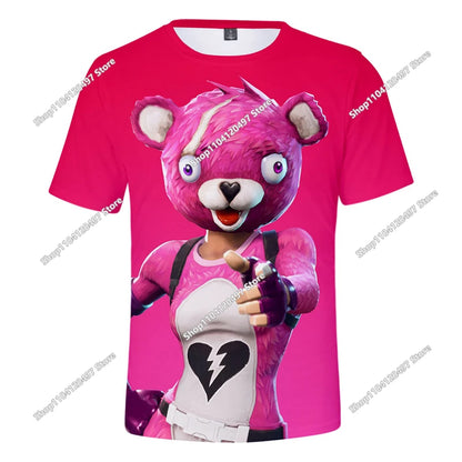 Fortnite Boys Clothes T Shirt Victory Hero Child Kids T-shirt Battle Royale 3d Girls Short Sleeve Tees Tshirt