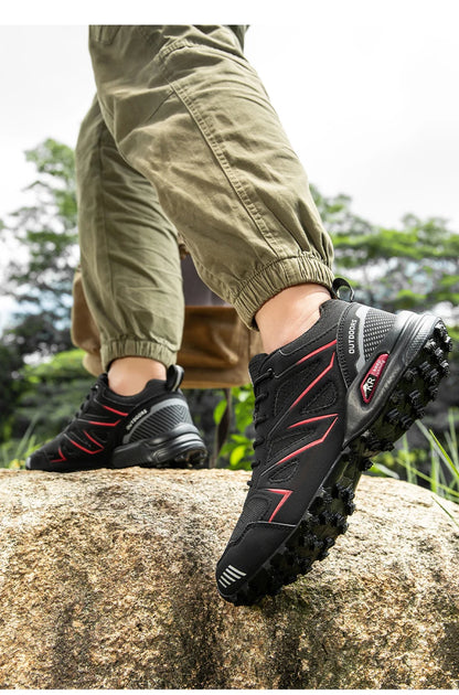 Men's Waterproof Hiking Shoes Non-Slip Hunting Boots Outdoor Tactical Training Sports Shoes Men Walking Hiking Travel Shoes