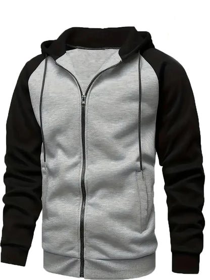 Autumn Winter New Zipper Fleece Hooded Coat Casual Men Women Plus Size Loose Pullover Fashion Raglan Sleeves Sweatshirt Top, Produit gaming premium Fraquane