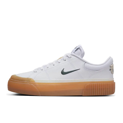 Nike Court Legacy Lit -nahkaiset, mukavat, liukumattomat, pehmustetut ja kestävät matalavartiset tenniskengät FD0355-133
