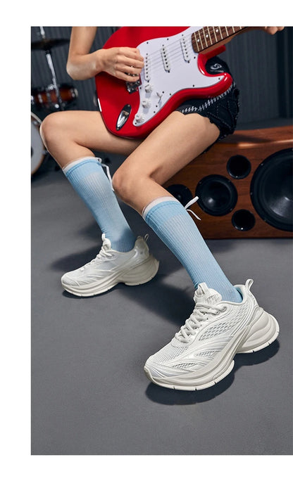 Xtep Basque 3 Sneakers Women Lightweight Wear-Resistant Trendy Durable Thick Sole Casual Sports Female Shoes 874218320006
