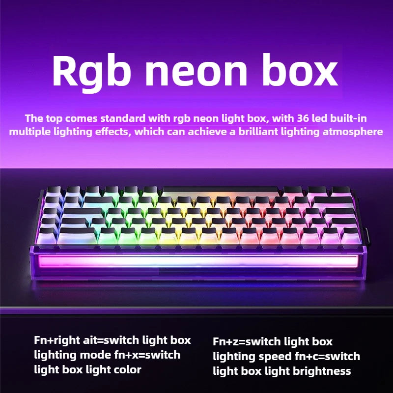 Magnetic Keyboard mechanical Aula Hero68he wired  RGB65% teclados gamer Hot-Swap pc 8000 Hz Polling Rate white clavier mecanique