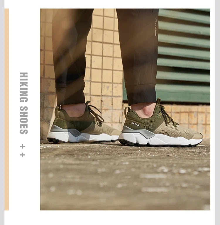 RAX Outdoor Breathable Hiking Shoes for Men Lightweight Walking Trekking Wading Shoes Sport Sneakers Men Outdoor Sneakers Male