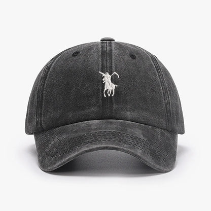 Baseballpetten voor heren en dames, zacht katoen, gewassen, zacht, verstelbaar, zonnekapje, dad cap, hoeden voor jongens en meisjes, borduurontwerp met de Magere Hein, Japan