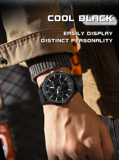 SANDA 9053 G Sportieve militaire herenhorloges Luxe digitaal horloge 50 m waterdicht quartz-polshorloge voor mannen Relogios Masculino