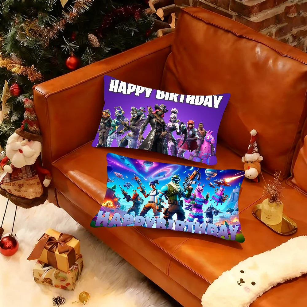 Game F-FORTNITE COOL BRITHDAY cushion cover Rectangle Pillow Case Printing Bedside Sofa Room Home Decoration Pillowcase