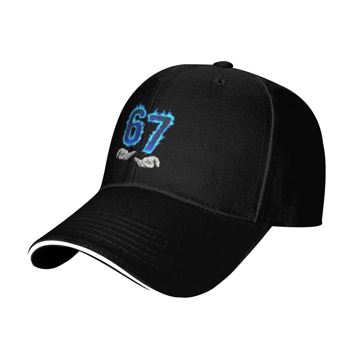6 7 Meme Six Seven 67 Hands Meme Sun Baseball Cap Summer Unisex Men Logo Trucker Hat Sunscreen Stylish Tennis Skate Snapback Cap
