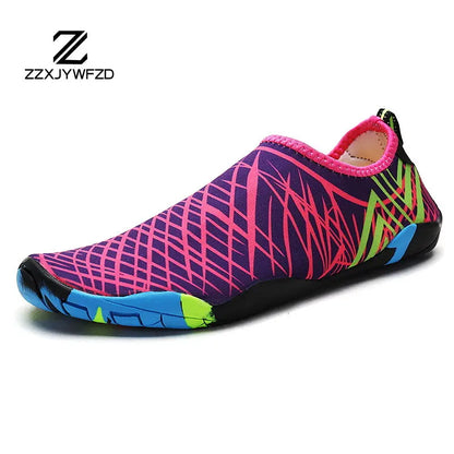 2023Yoga Sports Water Sneakers Unisex Swimming Aqua Seaside Barefoot Slippers Surf Upstream Light Quick-Drying Beach Water Shoes