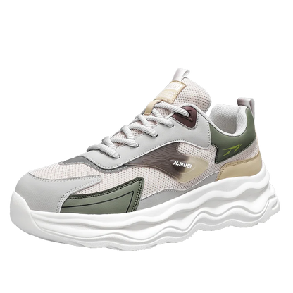 High Quality Casual Leather Shoes for Men 2026 New Autumn Lightweight Outdoor Shoes Fashion Thick Bottom Anti-Skid Walking Shoes