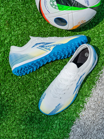 Chaussures de football TF pour adultes, semelle en caoutchouc résistante à l'usure pour terrain synthétique, chaussures de football légères en PU pour hommes, pour matchs sur gazon extérieur