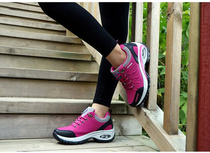 Women’s Sports Shoes Platform Sneakers Fashion Outdoor Hiking Non-Slip Casual Low-Top Running Shoes Women’s Footwear
