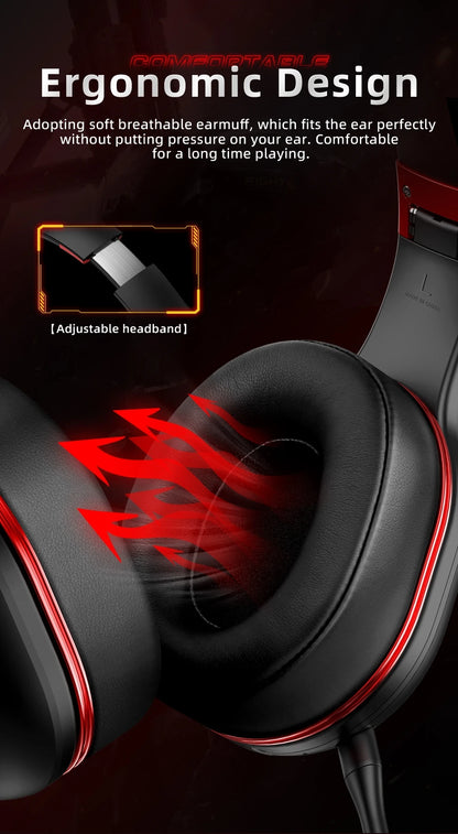 Kofire UG-05 Wireless Gaming Headset with Mic, RGB Lights, 2.4G Bluetooth 5.0 Gaming Headphones for PS5 PS4 PC Switch
