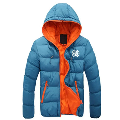 2026 Dragon Ball GOKU Anime Print Autumn And Winter Men's New Six-color Cotton-padded Warm Zipper Jackets Casual Fashion Coats, Produit gaming premium Fraquane, équipement gamer