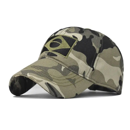 Army Camouflage Male Baseball Cap Men Embroidered Brazil Flag Caps Outdoor Sports Tactical Dad Hat Casual Hunting Hats