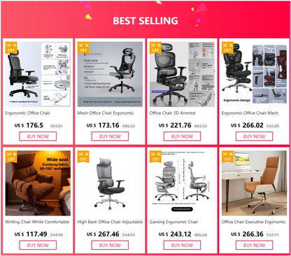 Ergonomic Office Mesh Chair Adjustable Executive Computer Chair with Rolling Swivel Base, Modern Gaming Chair for Home Office Desk Setup