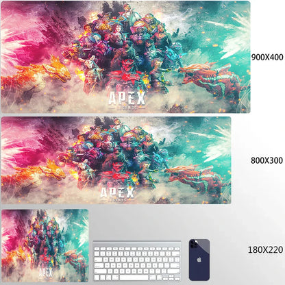 800x300 Apex Legends Mousepad Xxl Funny Unique Desktop Pad Game Mousepad PC Size for large Edge Locking Game Keyboard Pad XL
