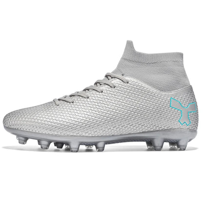 New Unisex Long Spike Football Boots Men Broken Nail Soccer Shoes AG/TF Training Soccer Cleats Sneakers Non-Slip Ankle Shoes