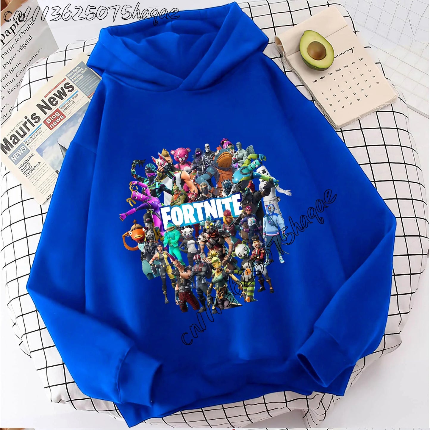 Casacos com capuz Fortnites para criança, sweatshirts anime Fortress Night, hoodies de jogo para primavera e outono, roupa desportiva infantil, presente