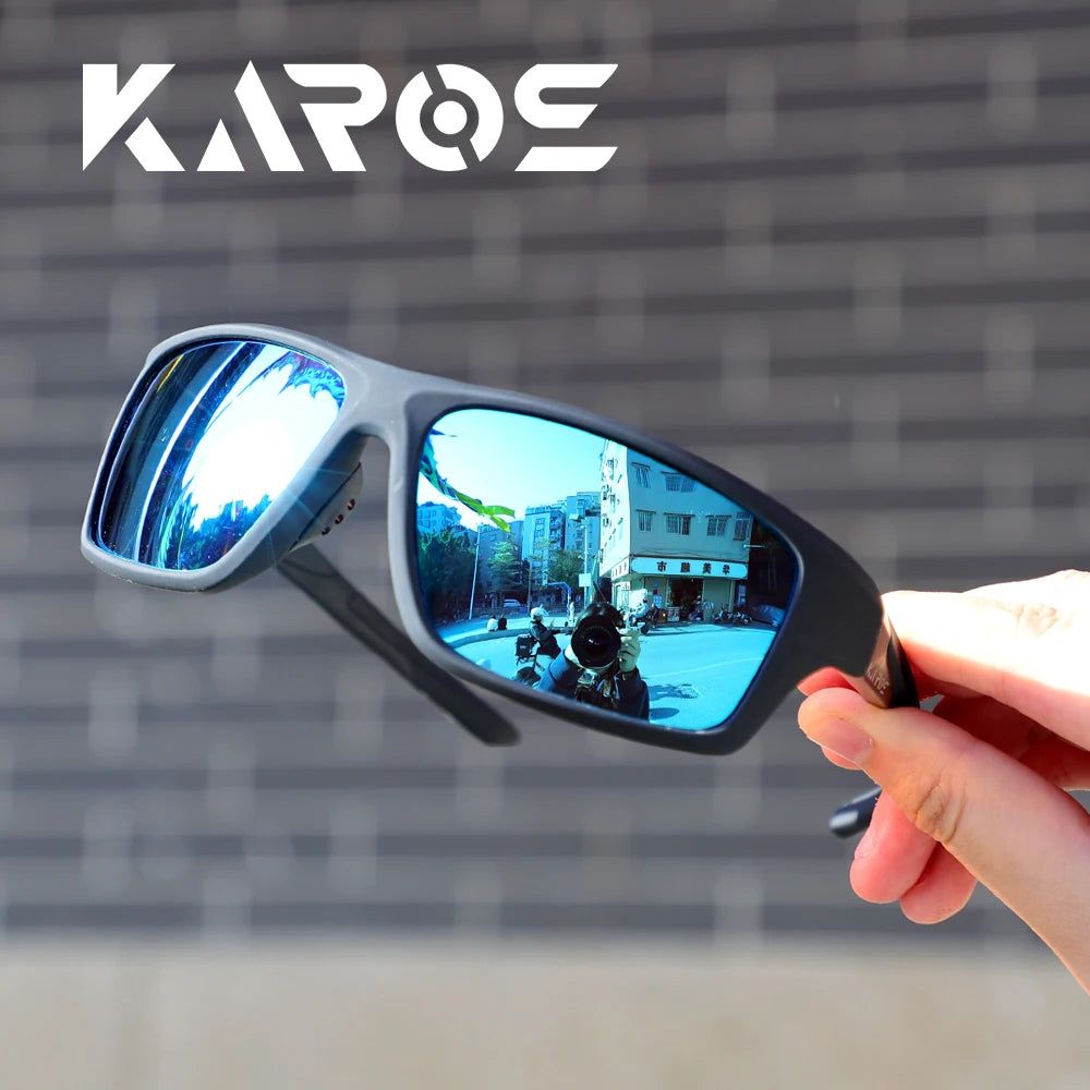 Ochelari polarizați Karos UV400 pentru bărbați și femei – ciclism, pescuit, alergare, sporturi în aer liber, ochelari de soare pentru bicicletă, ochelari pentru condus și călărie YZ2012