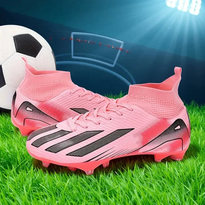 New Men's Football Boots Adult's Soccer Field Shoes Teenager's Sports Cleats Outdoor Grass Training Boots High Quality Sneakers